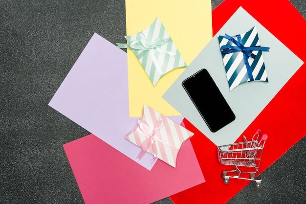 A split image showing a chaotic desk covered in shopping bags and receipts versus a tidy desk with a budgeting planner and calculator. The image represents uncontrolled versus controlled impulse buying.