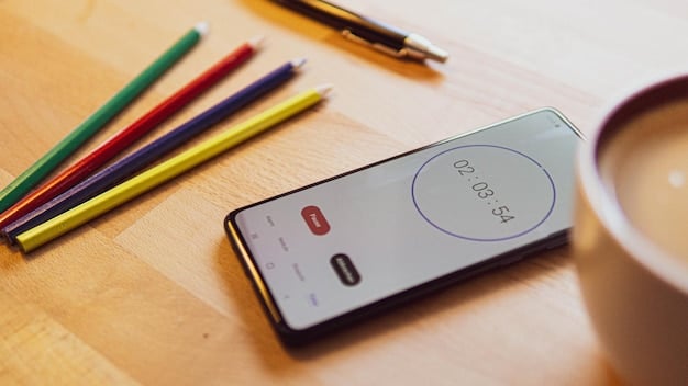 A close-up shot of a smartphone displaying an alert from a budgeting app, with a notification about exceeding the monthly spending limit for online shopping. The alert is eye-catching and serves as a visual representation of the app's monitoring capabilities.
