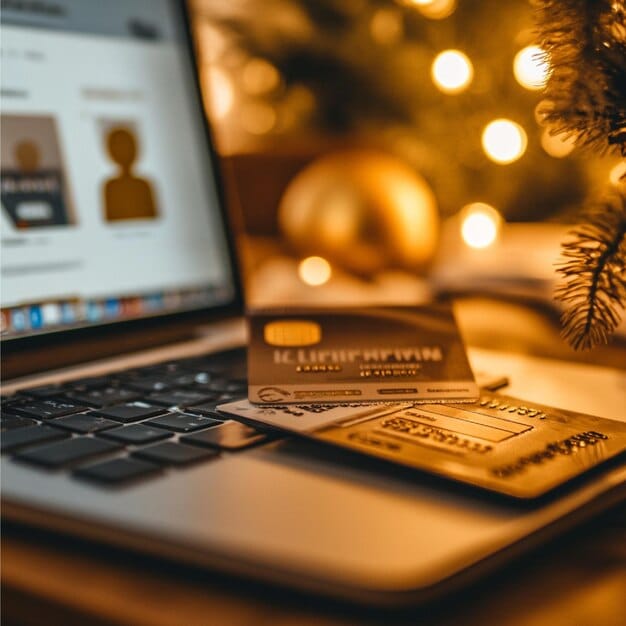 A close-up shot of a credit card hovering over a tablet displaying a shopping cart with visible shipping fees, tax calculations, and a prominent 