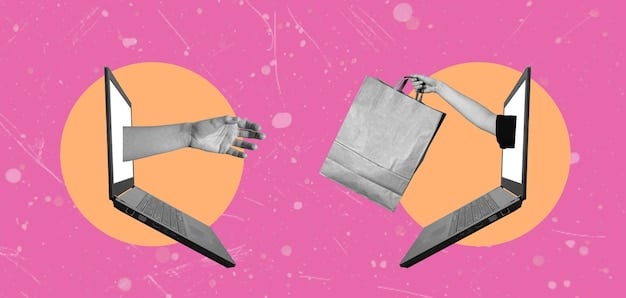 A split-screen image showing, on one side, a cluttered and visually overwhelming online shopping website with numerous pop-ups and flashing banners. On the other side, a clean, minimalist shopping interface with clear product displays and simple navigation.