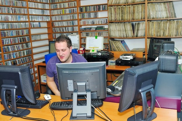A person looking stressed while sitting at their computer, surrounded by multiple open browser tabs showing online shopping websites and promotional emails. The background is slightly blurred to emphasize the person's focus and internal struggle.