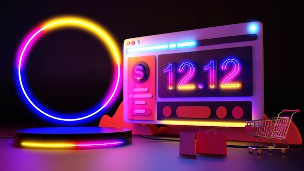 An online shopping interface displaying time-limited early bird deals with countdown timers and discounted prices highlighted in vibrant colors.