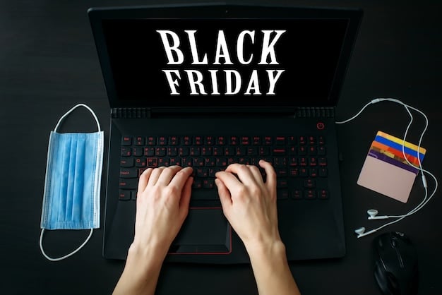 A person sitting at a desk, meticulously planning their Black Friday shopping route on a map, with store flyers and online ads scattered around.
