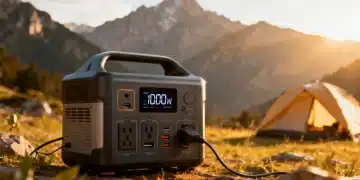 Cutting-edge portable power station 1000W output for outdoor adventures.