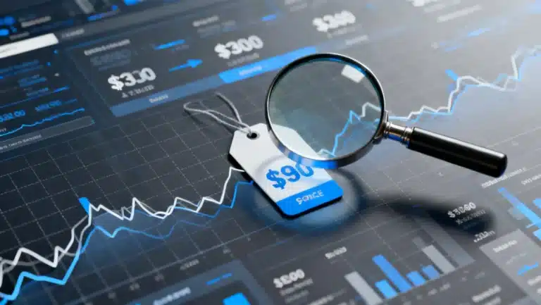Dynamic pricing interface with fluctuating costs, symbolizing Understanding Dynamic Pricing