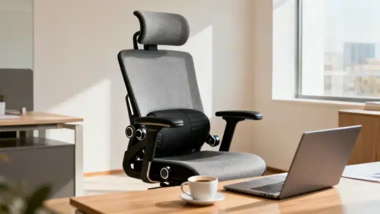 Ergonomic office chair with advanced features