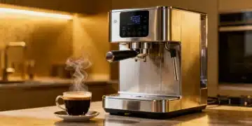 Financial Impact of Premium Coffee Makers: Are the Top 3 Models Worth the Investment? - A top-tier coffee machine brewing.