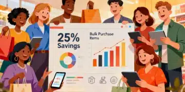 Group of shoppers benefiting from the power of group buying and bulk purchase savings