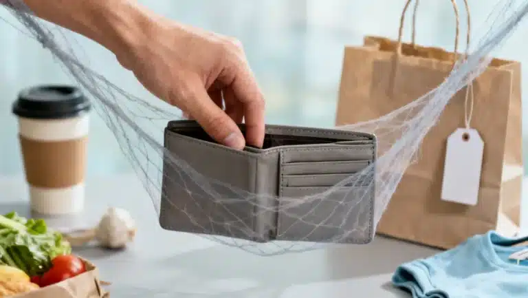 Hand caught in a spending trap, symbolizing avoiding common spending traps