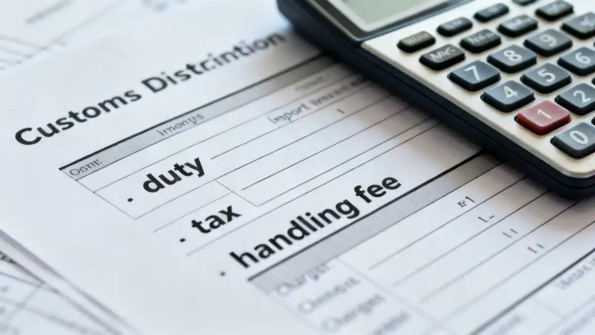 Understanding import fees components for international online shopping