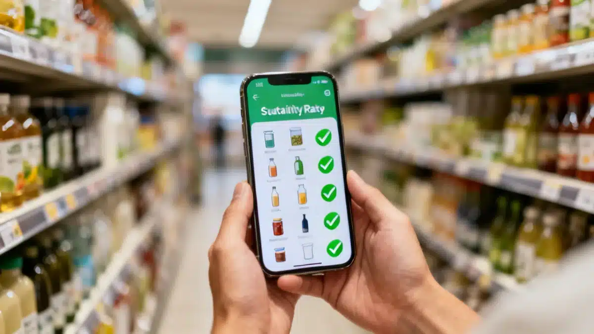 Smartphone app for identifying sustainable brands